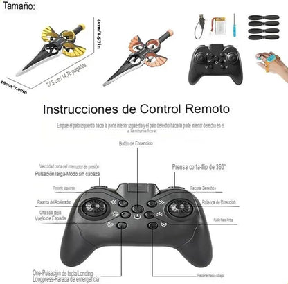 ESPADA DRON DOBLE CONTROL  ⚔️🎄 - EL MEJOR REGALO🎁