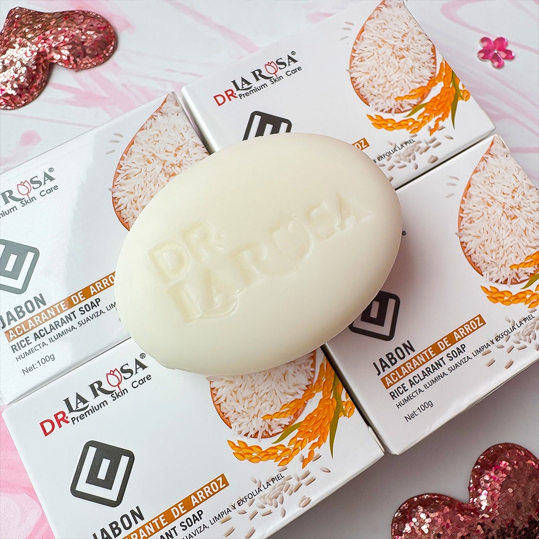 JABON ACLARANTE DE ARROZ DR LA ROSA